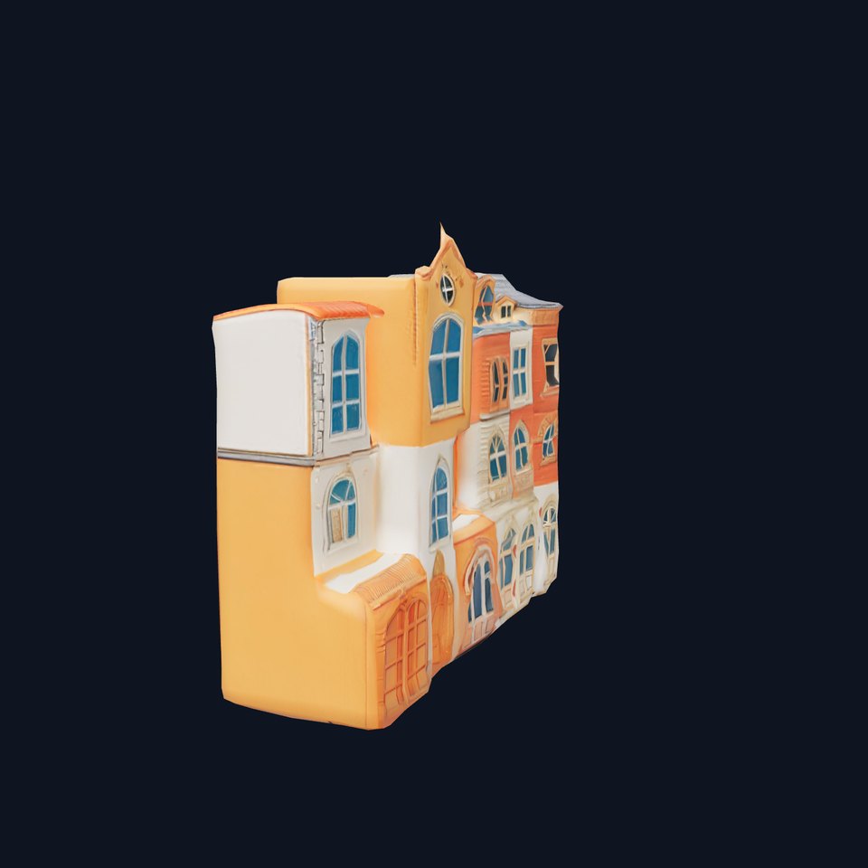 Vintage Townhouse Facade model pack